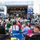 People gather on Oakes Street for the Simply Texas Blues Festival Saturday, May 19, 2018, in downtown San Angelo. 