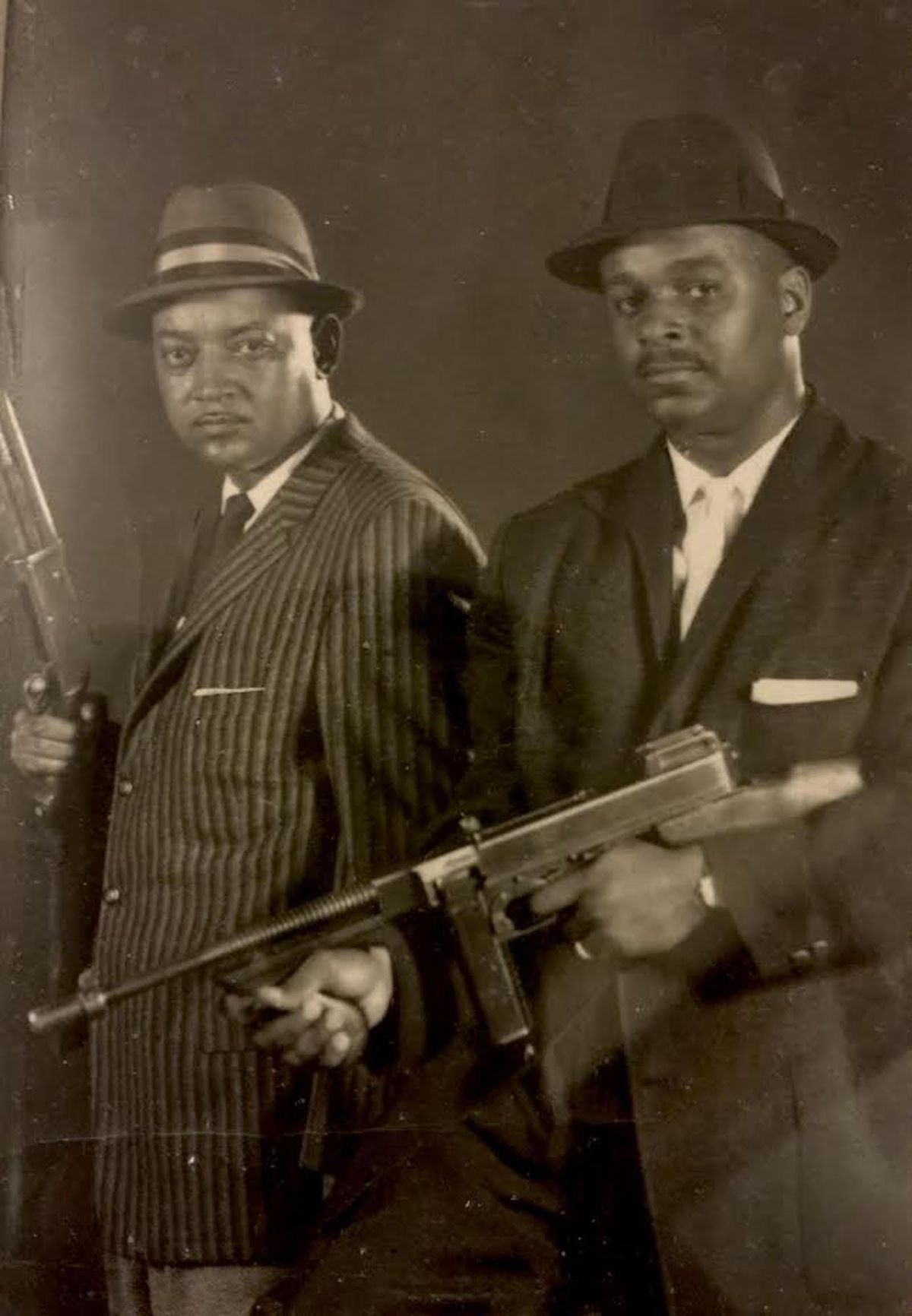 Detective Clarence Burke Jr. (right) and his partner Luceke “Zeke” Mays were credited with solving many crimes when they worked at the Chicago Police Department. “That’s how they always looked — sharp and ready,” said Mr. Burke’s son Keni.