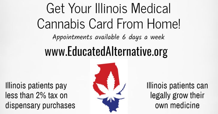 Get Your Illinois Medical Cannabis Card From Home!