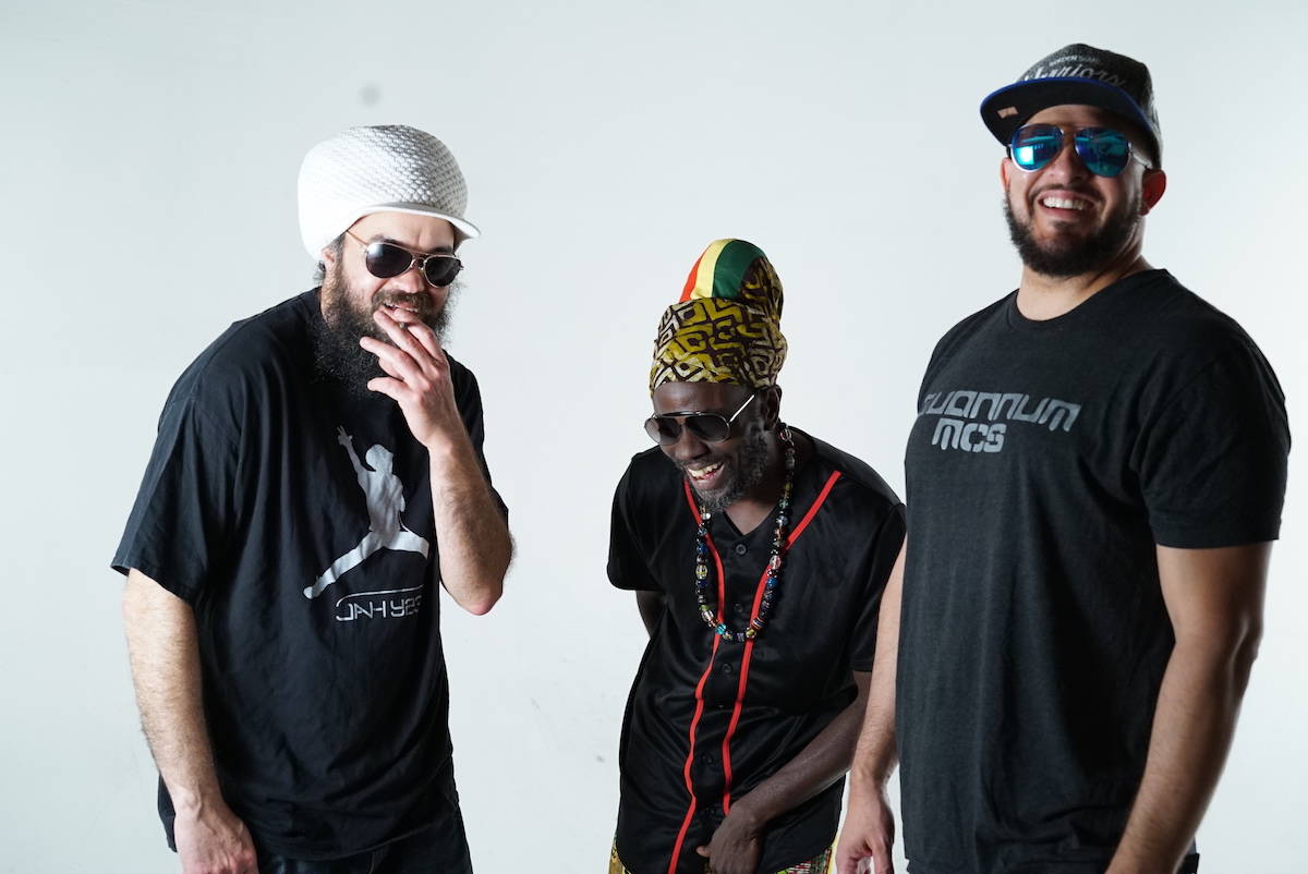 From left, Jah Yzer, Winstrong and Lateef the Truthspeaker are Roots & Tings. (Courtesy photo)